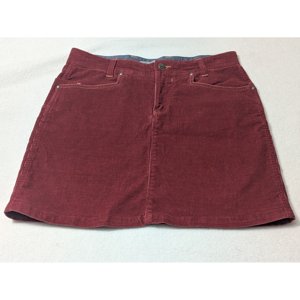 Horny Toad Corduroyโ A-line Mini Skirt Size 4 Red Orange Rust Preppy